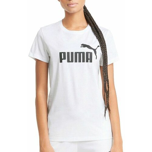 Puma Ženska majica Ess logo tee bela Slike