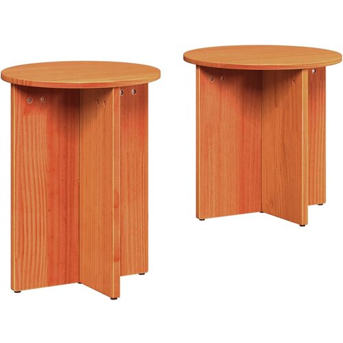 vidaXL Klubska miza 2 pcs Voščeno rjava 41.5 x 41.5 x 41 cm, (5000073361) Cene