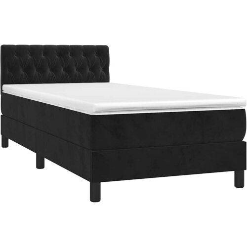 Box spring krevet s madracem crni 100x200 cm bar&amp;scaron;unasti Slike
