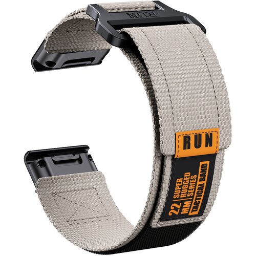 INF Garmin Fenix 8 najlonski pleten pašček Grey Orange 22 mm, (22148696) Cene
