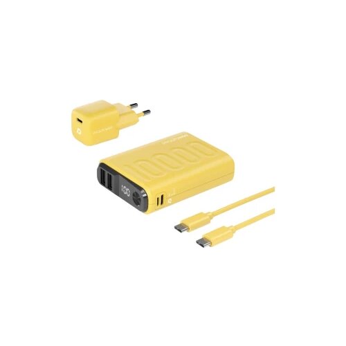 REAL POWER PB-10000 Power Pack powerbank (rezervni akumulatorji) 10000 mAh Li-Ion USB\, USB-C® rumena, (20432911) Cene