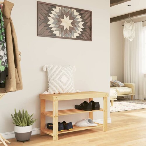 vidaXL Stalak za cipele s 3 razine 70 x 27 5 x 45 cm od bambusa Cijene