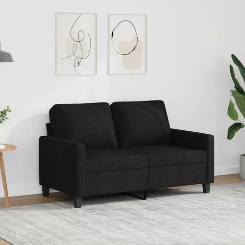 Dvosjed od tkanine crni 120 cm Cene