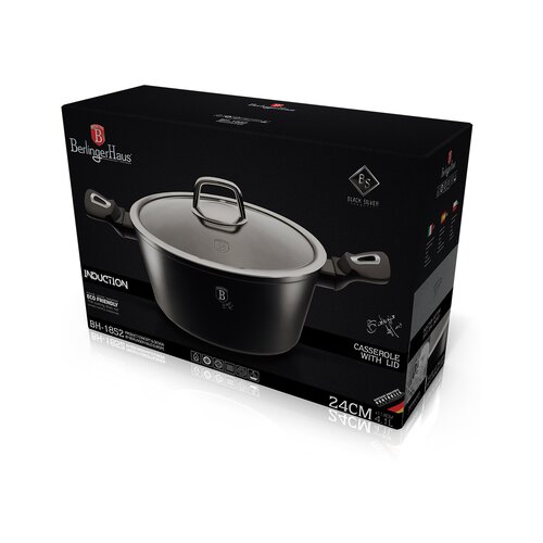 Berlinger Haus BH/1852 lonec s pokrovom, 24 cm, black silver collection Slike
