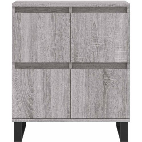  Komoda sivog hrasta sonome 60x35x70 cm od konstruiranog drva Slike