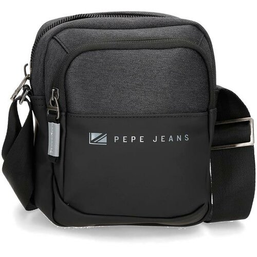 PepeJeans muška torbica (srednja II) JARVIS | crna | poliester-eko koža Slike