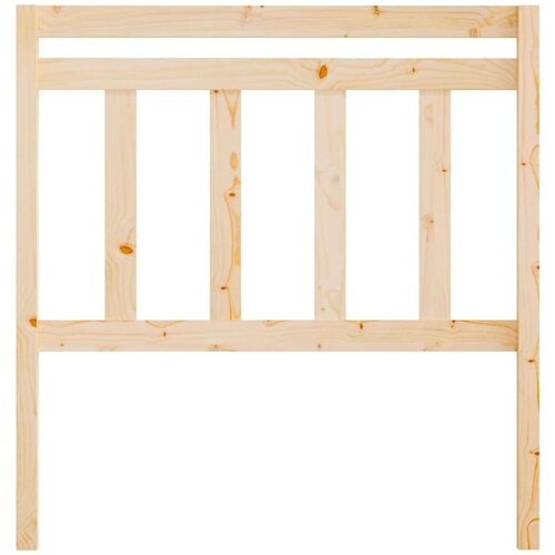  Uzglavlje za krevet 106 x 4 x 100 cm od masivne borovine Slike