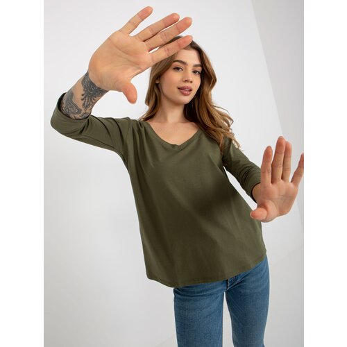 ex moda Blouse-EM-BZ-ES-21-609.10X-khaki Cijene