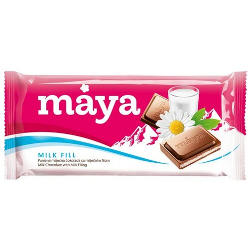 Maya čokolada mlečni fil 90g Slike