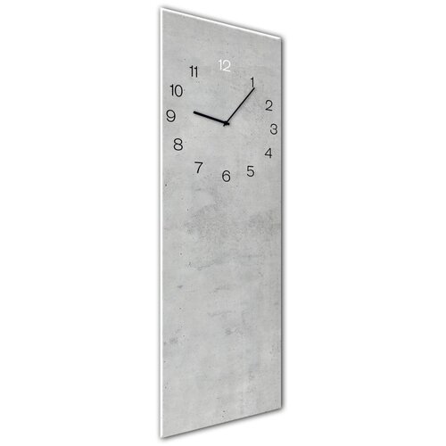 Styler stenska ura Glassclock Concrete, 20 x 60 cm Cene