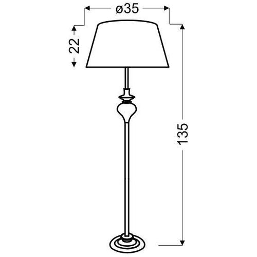 Candellux prima hrom 1X60 E27 srebro abažur Slike