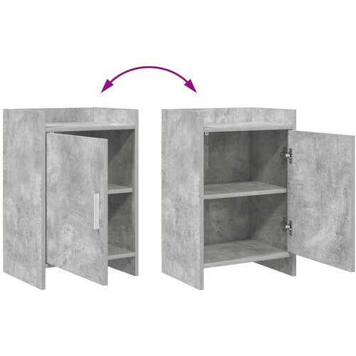  Noćni ormarići Betonska siva 40 x 30 x 60 cm Konstruirano drvo Slike