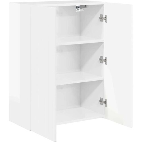  zidni ormar Zidne Visoki sjaj bijela 59 5 x 31 x 80 cm Slike
