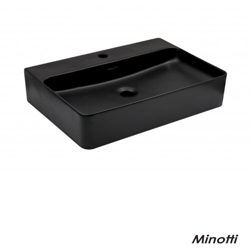 Minotti nadgradni lavabo 60x42,5cm crni mat Cene