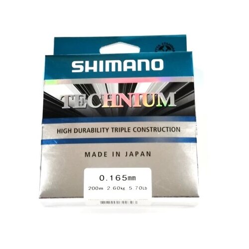 Shimano monofil technium 200m 0.165mm 2.6kg grey ( R403861 ) Slike