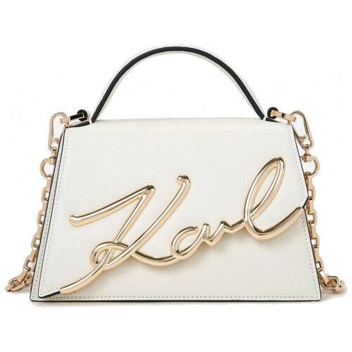 Karl Lagerfeld Torbe SIGNATURE 2.0 MD CROSSBODY Bela Slike