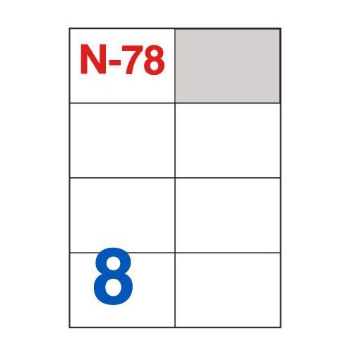 NANO Etikete za laserske i ink-jet pisače , N-78, 105x74 mm, 100/1 Slike