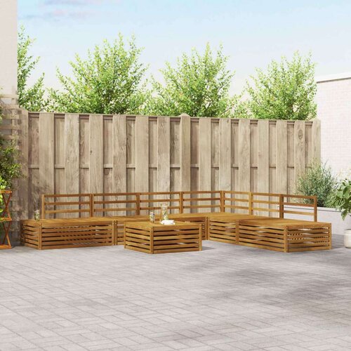  Set vanjskih sofa 7 Komad Prirodna Čvrsto drvo akacije Cijene