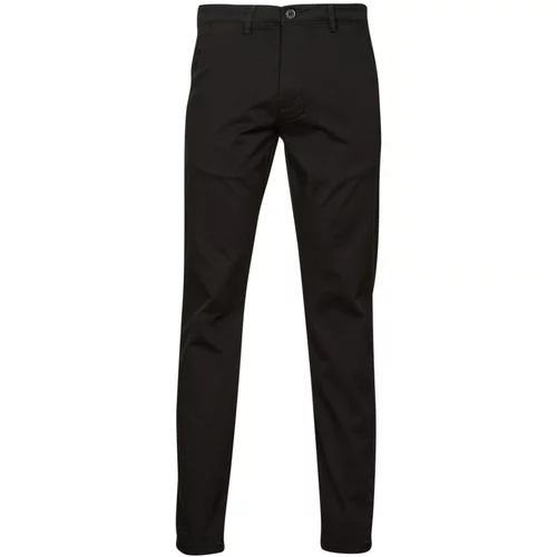 Selected SLHSLIM-NEW MILES 175 FLEX CHINO Crna