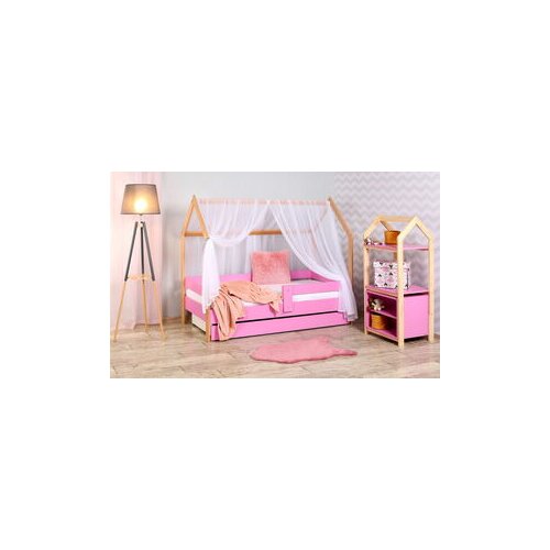 krevet kućica sa fiokom i du&amp;scaron;ekom 180x80 domek - roze (bukva) 77000 Slike
