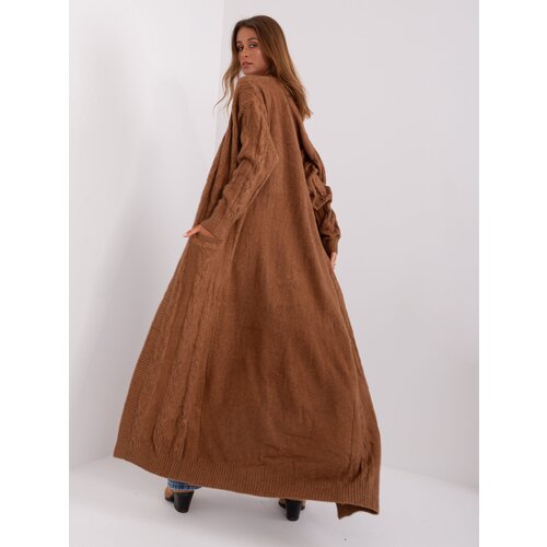 Wool Fashion Italia Cardigan-AT-SW-2395.30-Brown Cene