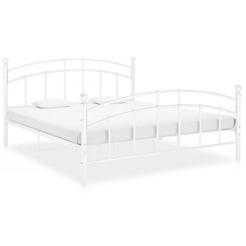 VidaXL Posteljni okvir bel kovinski 160x200 cm Slike