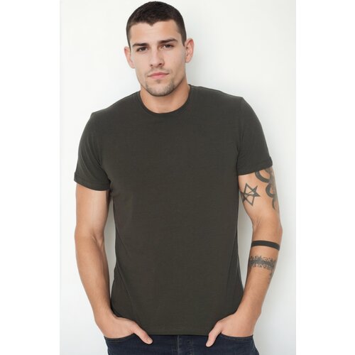 Dewberry T9569 BICYCLE COLLAR MEN'S T-SHIRT-KHAKI Cijene