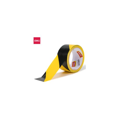 Deli TRAKA PVC ŽUTO-CRNA ZA OZNAČAVANJE 48mm*20y*140µm 33770 Cene