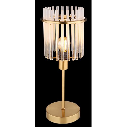 Globo 15698TM - Stona lampa GORLEY 1xE14/40W/230V prečnik 15 cm zlatna Slike