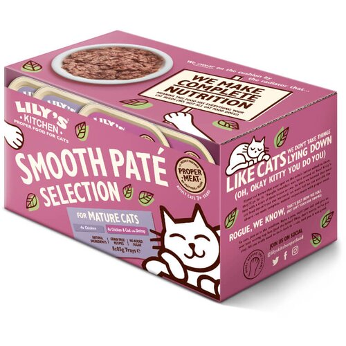 Lily&amp;#039;s Kitchen Smooth Pat&amp;eacute; Mature - pa&amp;scaron;teta, 2 okusa - 8 x 85 g Slike