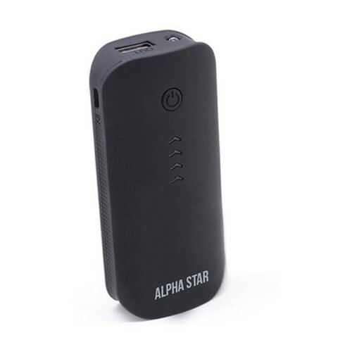 Alpha Star Powerbank 4000mAh USB micro kabl, crna punjac za mobilni telefon Slike