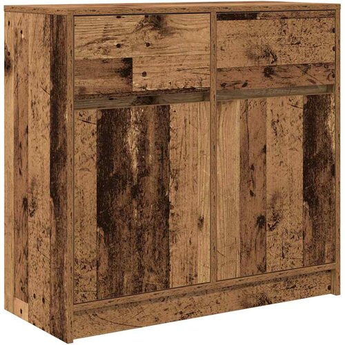 VidaXL Komoda s predalom starinski les 80x34x76 cm inženirski les, (21830588) Slike