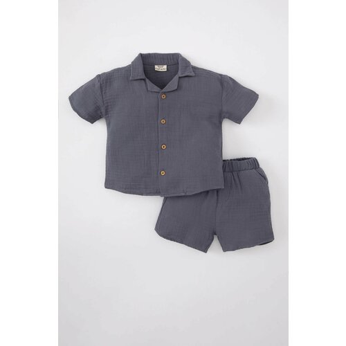Defacto Baby Boy Short Sleeve Shirt Shorts 2 Piece Set Slike