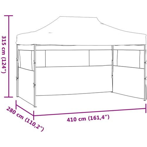  za svadbe - &amp;scaron;ator za zabave Antracit 280 x 410 x 315 cm Oxford tkanina Slike