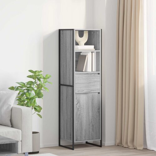 Ormarić za knjige s ladicama Siva Sonoma 43 x 36 x 150.5 cm Cijene