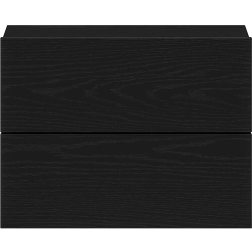  Noćni ormar 2 pcs Crni hrast 40 x 30 x 30 cm Konstruirano drvo Slike