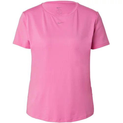 Nike Tehnička sportska majica 'ONE CLASSIC' srebrno siva / ružičasto crvena