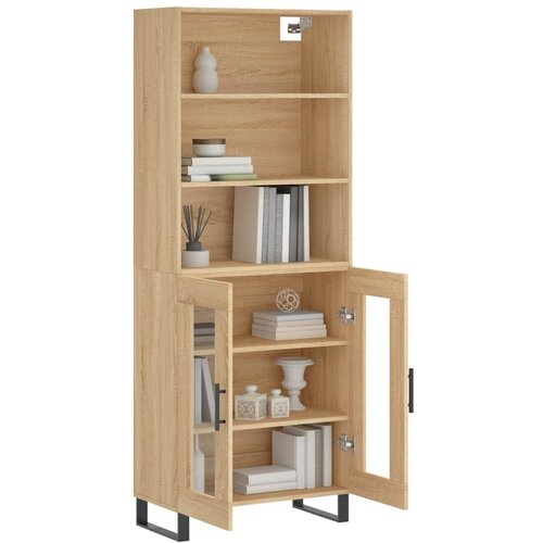  Visoka komoda hrasta sonome 69,5x34x180cm od konstruiranog drva Slike