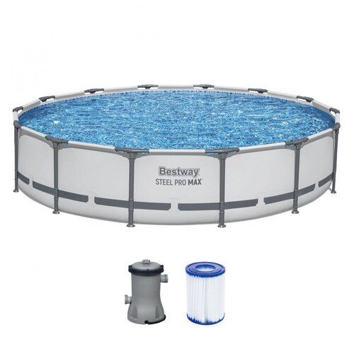 Bestway prefabrikovani bazen sa metalnim okvirom i filter pumpom, 4,24 m x 84 cm Cene
