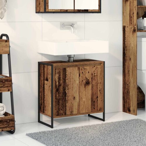  Kupaonski ormar Staro drvo 60 x 30 x 60 cm Konstruirano drvo Cijene