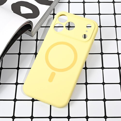  Maska za iPhone 17 Pro Max 69 Magsafe Pure color žuta Cene