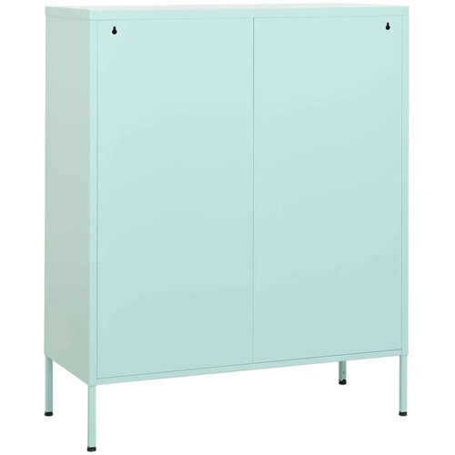 VidaXL Ormarić za pohranu boja mente 80 x 35 x 101,5 cm čelični Slike
