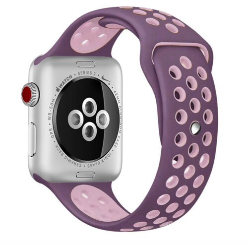 Apple Watch Sport Silicone Strap purple pink S/M 38/40/41mm kaiš za sat Slike