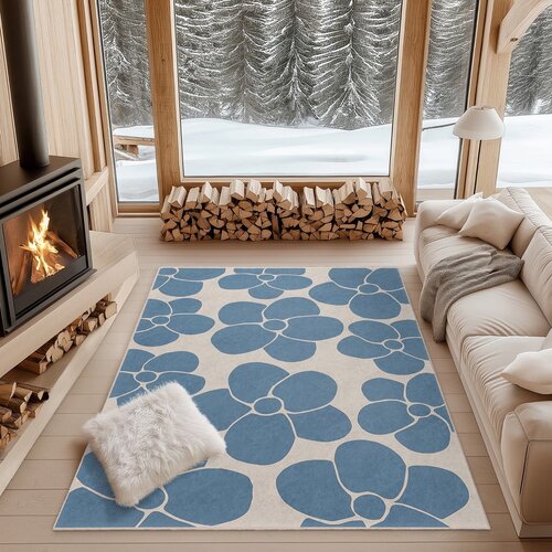 Mila Home Plavi periv tepih 60x100 cm Blue Meadow &amp;ndash; Slike