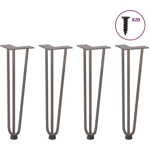 vidaXL Noge za ukosnice za stolić za kavu 4 kom 42 cm puni čelik Cene