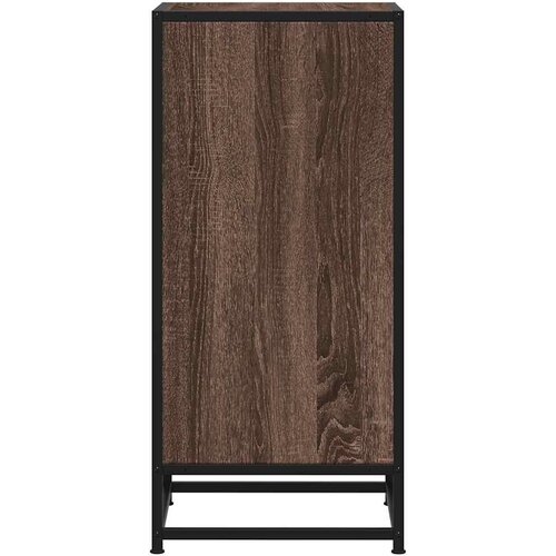  Komoda boja hrasta 35,5x35x76 cm konstruirano drvo i metal Slike