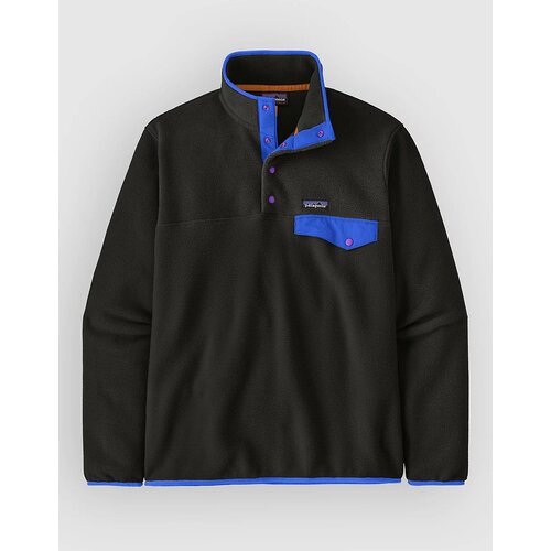 Patagonia LW Synch Snap-T Half-Zip Pulover iz flisa black w / p6 blue Cene