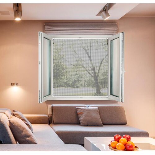  Komarnik S MAGNETOM 170X180 CM BIJELO/CRNO Slike