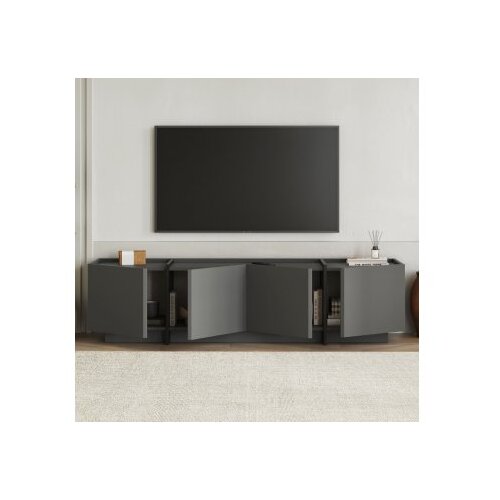 Hanah home TV komoda, 180x46x35cm, antracit Slike