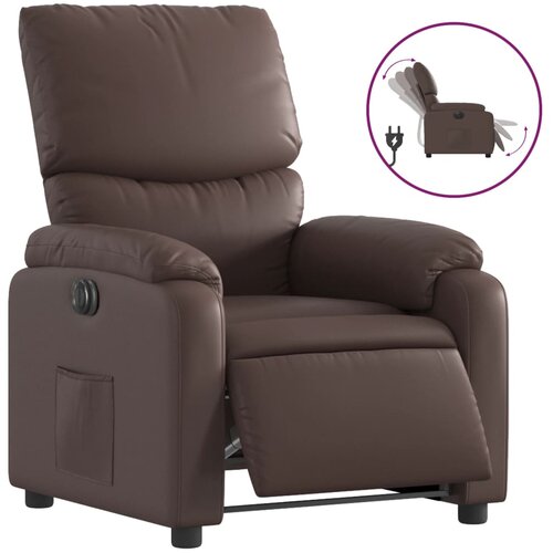 Maison Chic Električni naslanjač - Relax naslanjač rjavo umetno usnje, (22062284) Cene